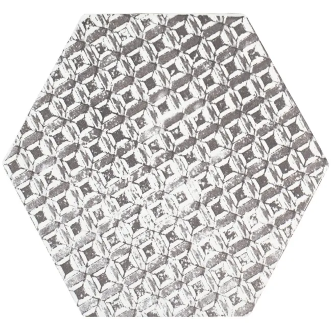 Souk Black Patchwork Hexagon Tiles