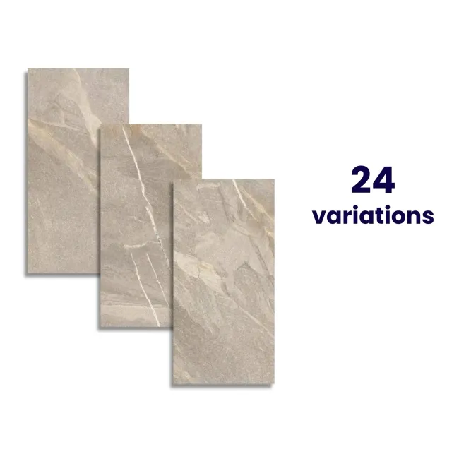 Devoke Beige Matt Stone Effect Wall and Floor Tiles 597x297