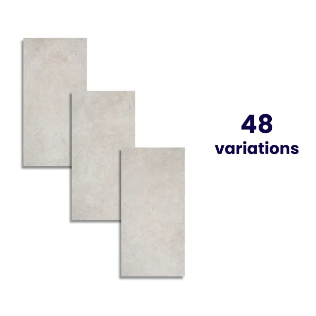 Fargo Grey Matt Stone Effect Anti Slip Wall and Floor Tiles 600x300