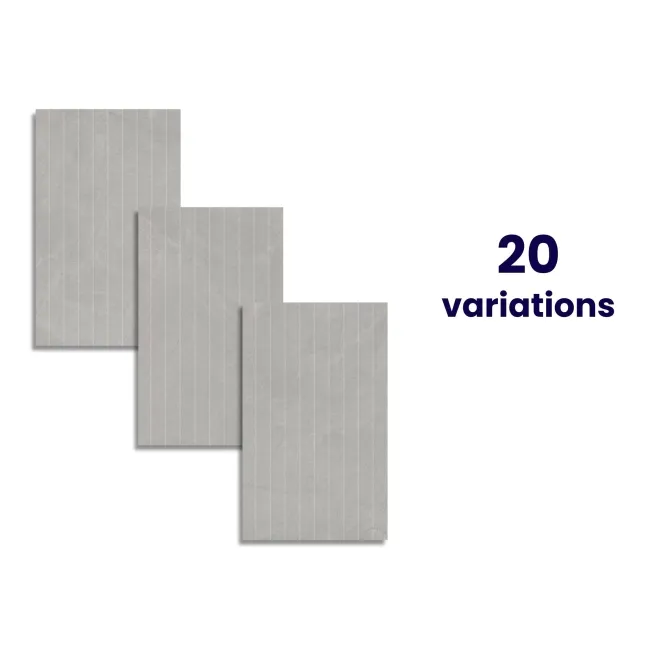 Seville Grey Decor Matt Stone Effect Wall Tiles