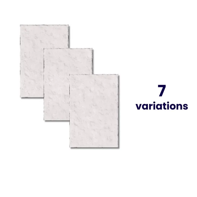 Irta White Stone Effect Matt Porcelain Outdoor Slab Tile