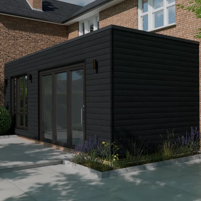 LuxeLine® Black Embossed Shiplap Composite Wall Cladding - 2900mm