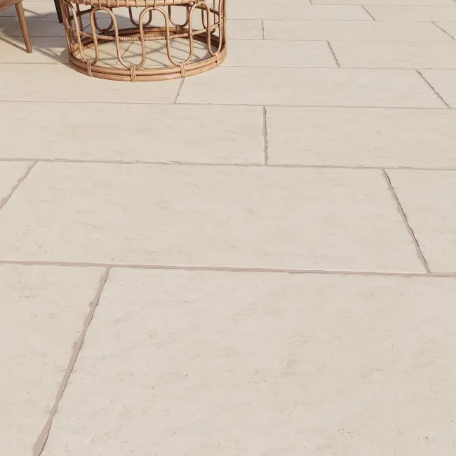 Irta Beige Stone Effect Matt Porcelain Outdoor Slab Tile