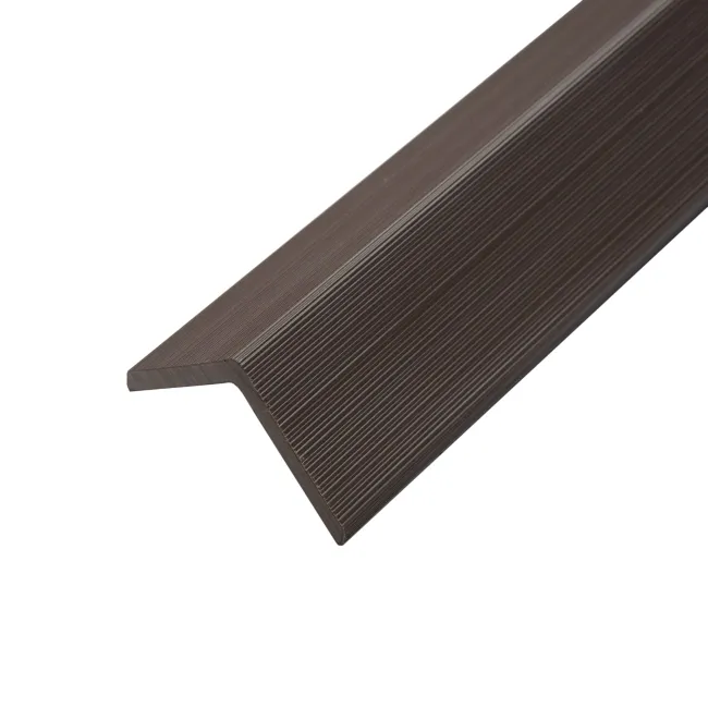 LuxeLine® Walnut Textured Composite Cladding Edging Corner Trim - 2500mm