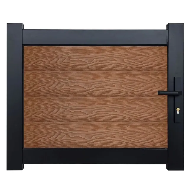LuxeLine® Teak Garden Gate 750x900mm - Standard Handle