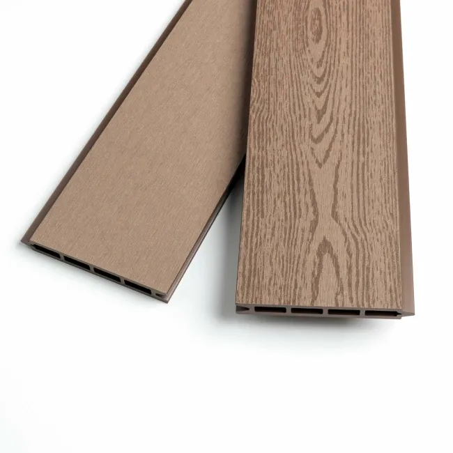 LuxeLine® Teak Composite Fence Panel with Aluminium Post
