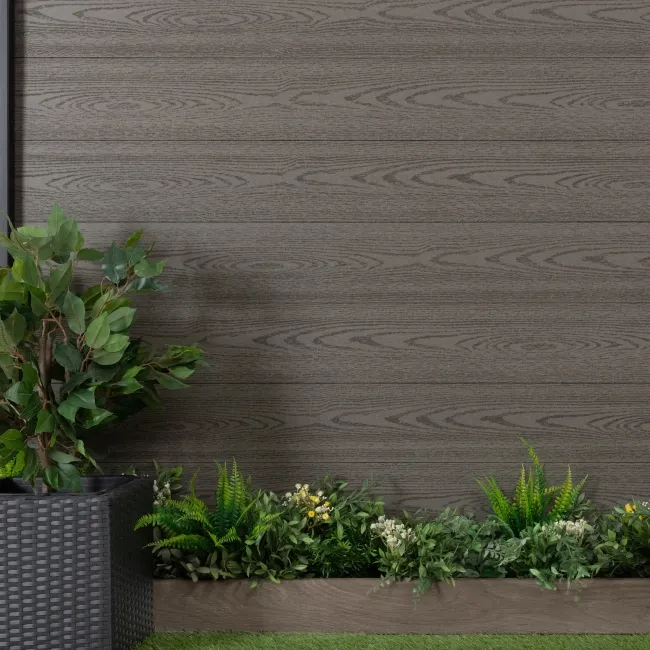 LuxeLine Composite Classic Fence Slats 180cm - Light Grey (Pack of 2)