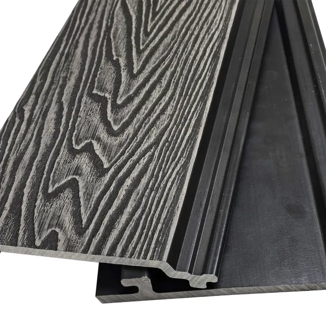 LuxeLine® Grey Embossed Shiplap Composite Wall Cladding - 2900mm