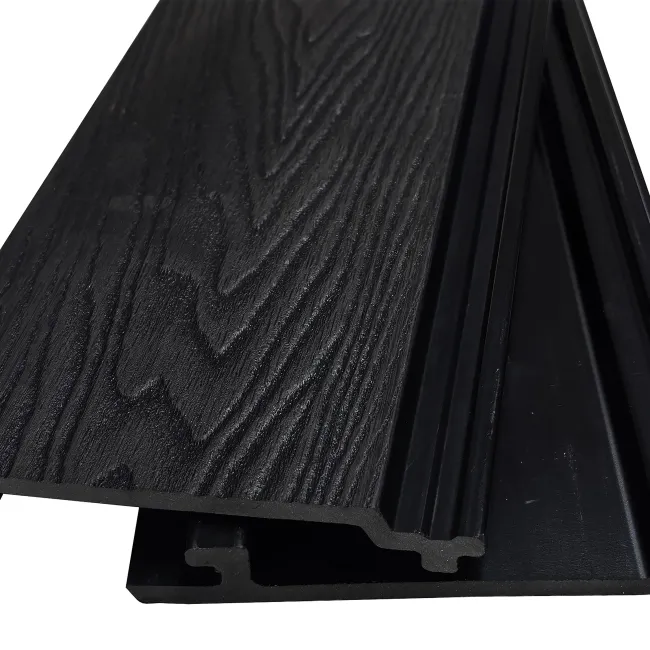 LuxeLine® Black Embossed Shiplap Composite Wall Cladding - 2900mm
