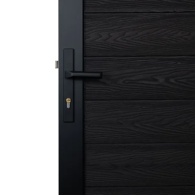 LuxeLine® Black Garden Gate 1730x900mm - Standard Handle
