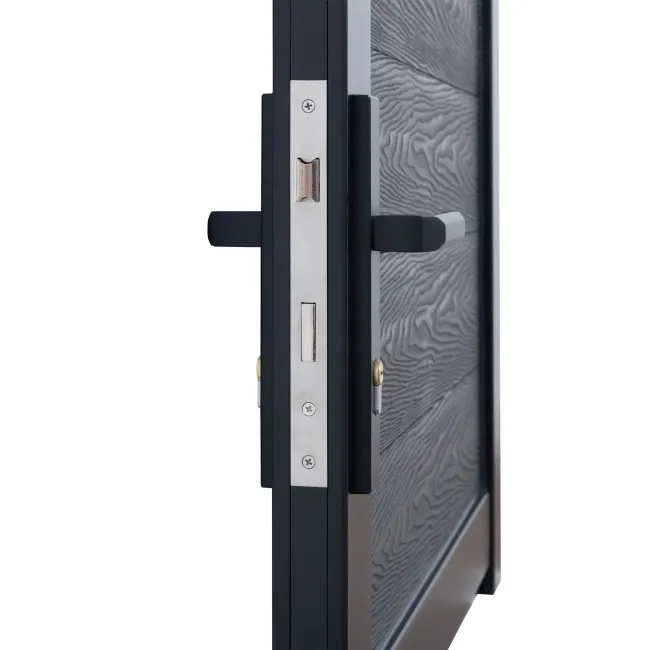 LuxeLine® Black Garden Gate 750x900mm - Standard Handle
