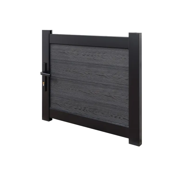 LuxeLine® Dark Grey Garden Gate 750x900mm - Standard Handle