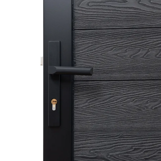 LuxeLine® Dark Grey Garden Gate 750x900mm - Standard Handle