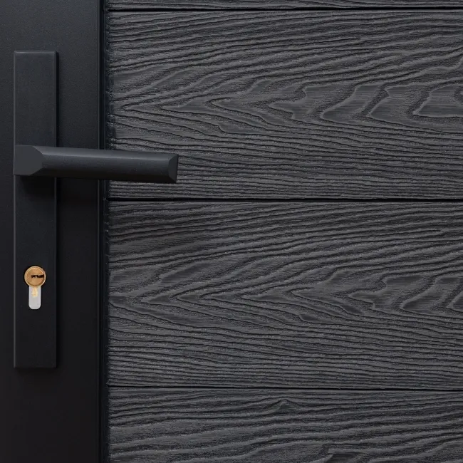 LuxeLine® Dark Grey Garden Gate 750x900mm - Standard Handle