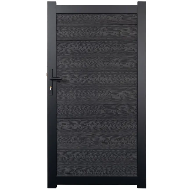 LuxeLine® Dark Grey Garden Gate 1730x900mm - Standard Handle