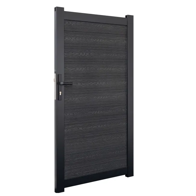 LuxeLine® Dark Grey Garden Gate 1730x900mm - Standard Handle