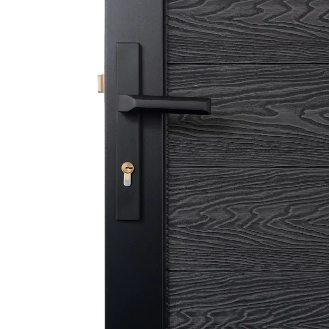 LuxeLine® Dark Grey Garden Gate 1730x900mm - Standard Handle