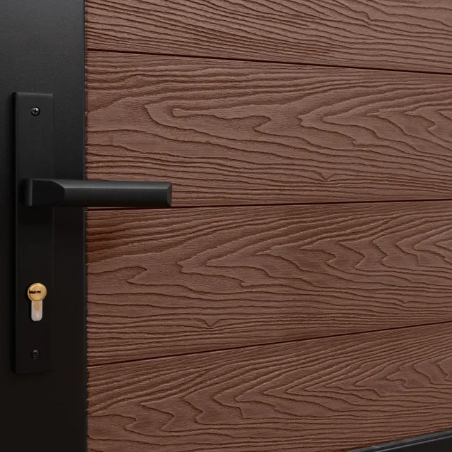 LuxeLine® Teak Garden Gate 750x900mm - Standard Handle