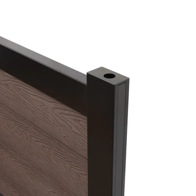 LuxeLine® Walnut Garden Gate 750x900mm - Standard Handle