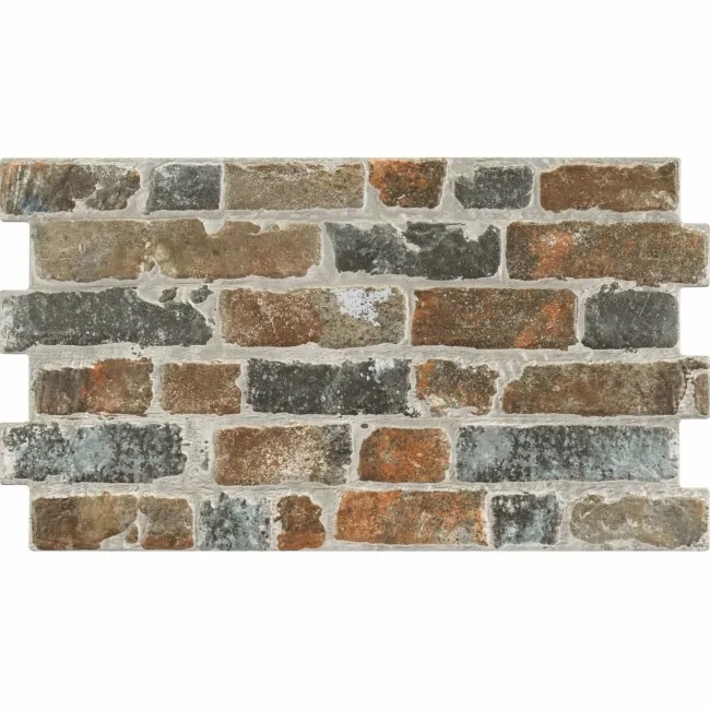 Rustic Masonry Archaic Multicolour Brick Effect Wall Tiles