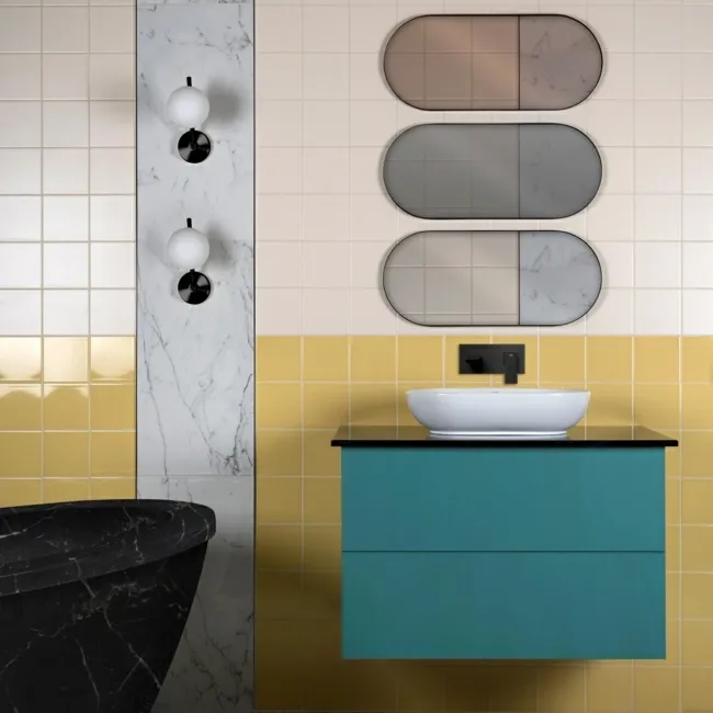 Marvel White Satin Small Plain Wall Tiles