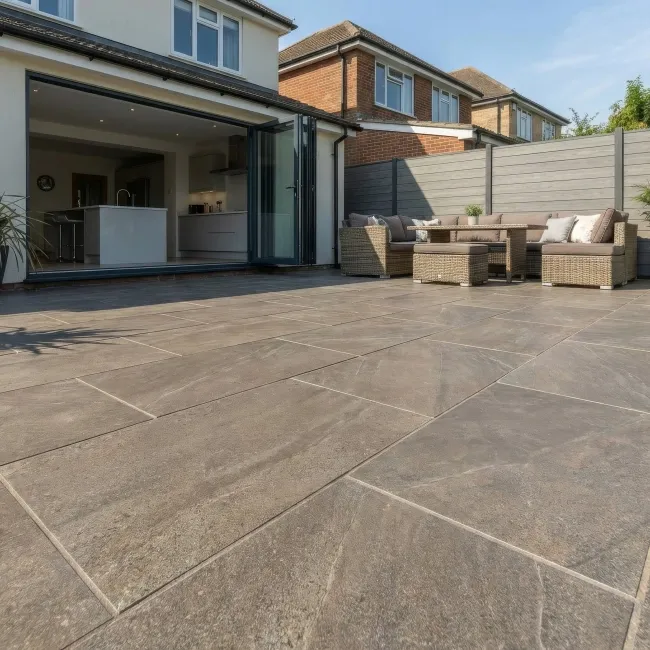 Muller Natural Stone Effect Matt Porcelain Outdoor Slab Tile