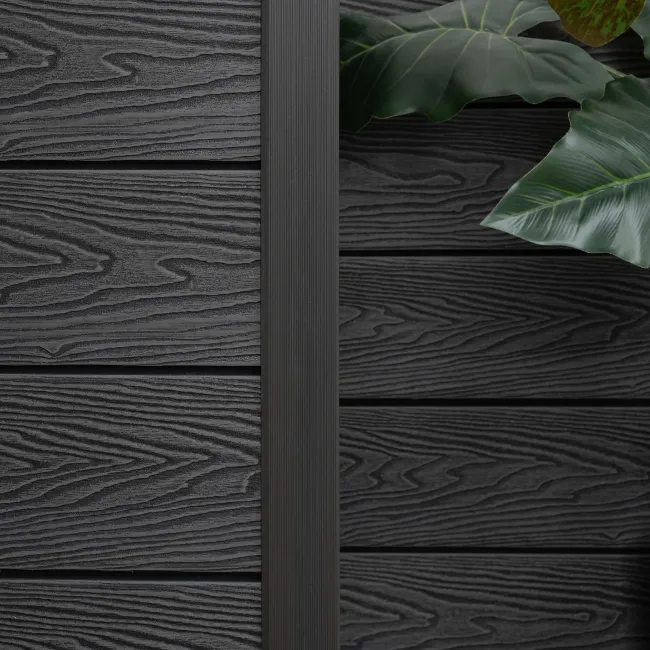 LuxeLine® Dark Grey Textured Composite Cladding Edging Corner Trim - 2500mm