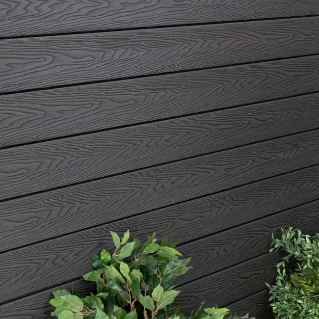 LuxeLine® Black Embossed Shiplap Composite Wall Cladding - 2900mm