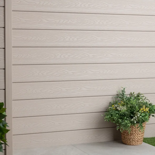 LuxeLine® Beige Embossed Shiplap Composite Wall Cladding - 2900mm