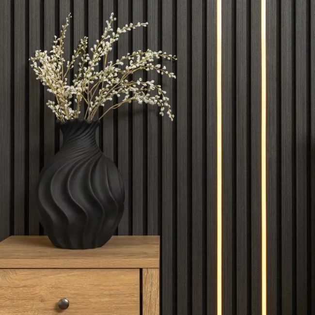 Trepanel Bright® Wall Panel Bluetooth LED Strip Lights With Black Casing - 2.4m Pack of 2