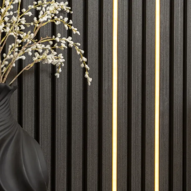 Trepanel Bright® Wall Panel Bluetooth LED Strip Lights With Black Casing - 2.4m Pack of 2