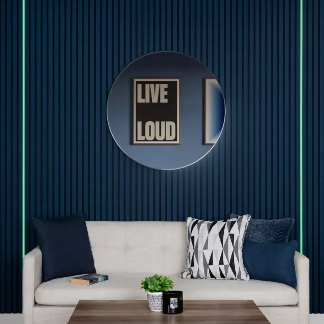 Trepanel Bright® Wall Panel Bluetooth Multi Colour LED Strip Lights With White Casing – 2.4m Pack of 2