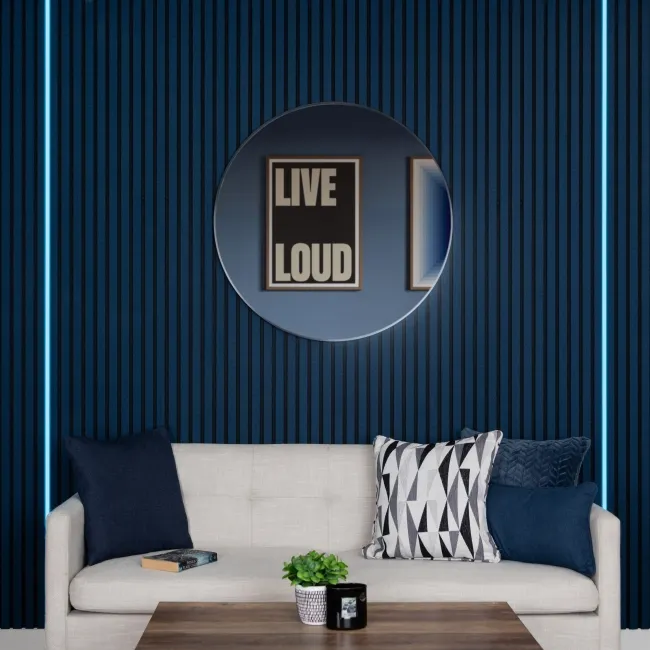 Trepanel Bright® Wall Panel Bluetooth Multi Colour LED Strip Lights With White Casing – 2.4m Pack of 2