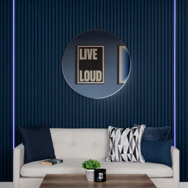 Trepanel Bright® Wall Panel Bluetooth Multi Colour LED Strip Lights With White Casing – 2.4m Pack of 2