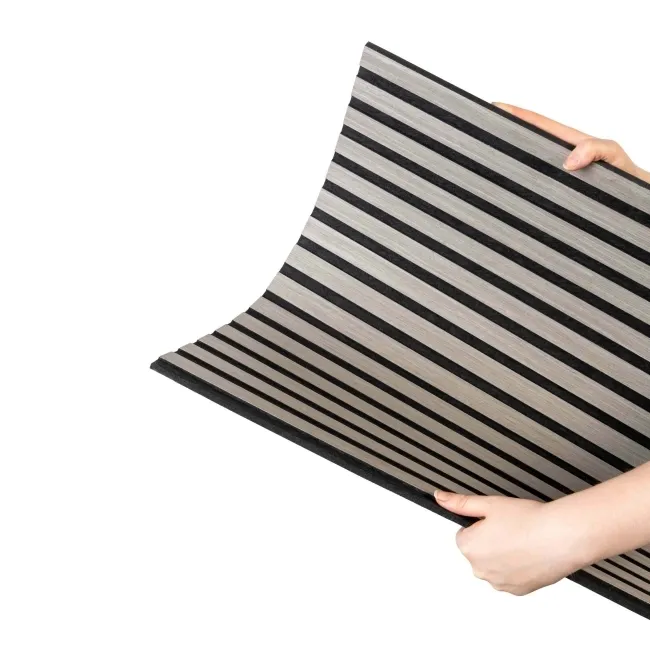 Trepanel Lite® Flexible Ash Grey Acoustic Wood Wall Panels