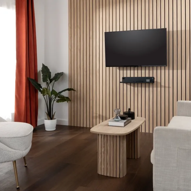 Trepanel® Oak Wide Slat Acoustic Wood Wall Panels