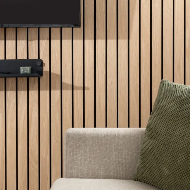 Trepanel® Oak Wide Slat Acoustic Wood Wall Panels