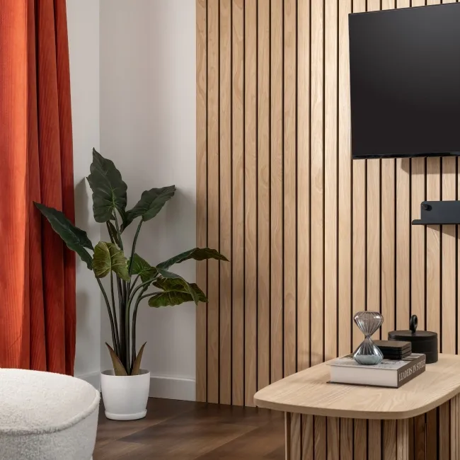 Trepanel® Oak Wide Slat Acoustic Wood Wall Panels