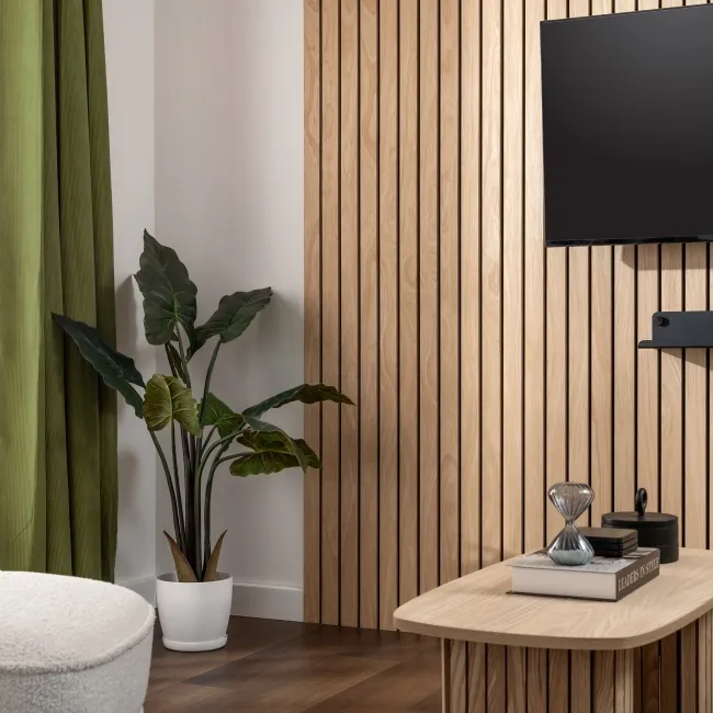 Trepanel® Oak Wide Slat Acoustic Wood Wall Panels
