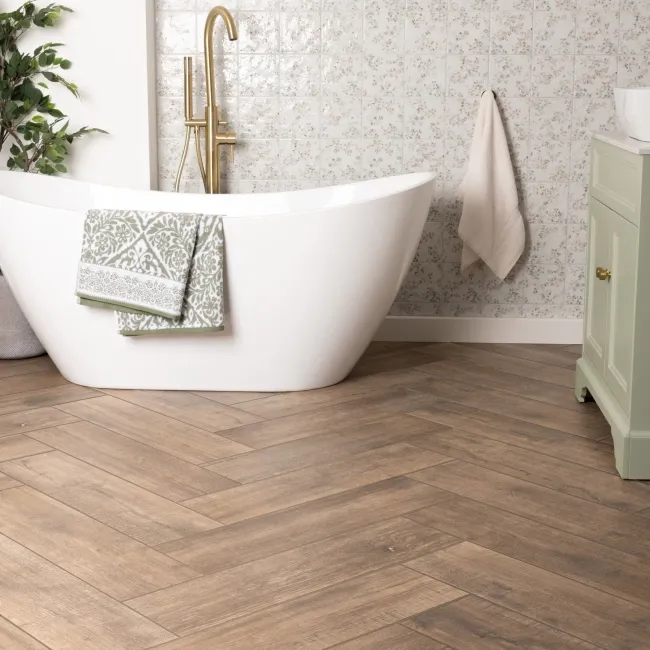 Willow Dark Oak Matt Wood Effect Wall and Floor Tiles