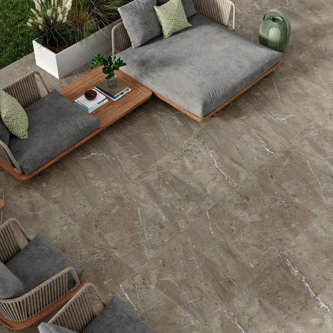 Muller Natural Stone Effect Matt Porcelain Outdoor Slab Tile