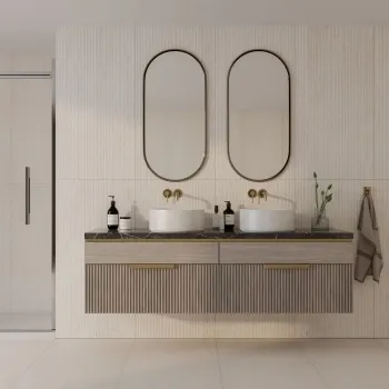 Fargo Beige Matt Stone Effect Structured Wall Tiles 1200x600