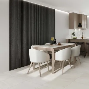 Trepanel® Chevron Noir Black Acoustic Wood Wall Panels