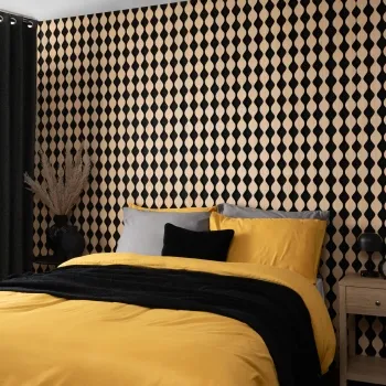 Trepanel® Oak Sculpted Black Matt Acoustic Wood Slat Wall Panels