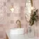Zellige Mini Pink Square Gloss Wall Tiles
