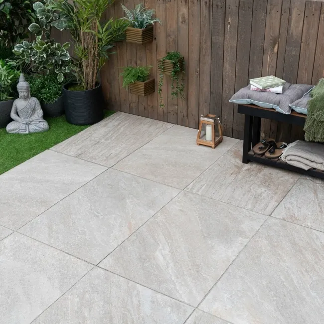 Icaria XL Beige Porcelain Paving Slabs