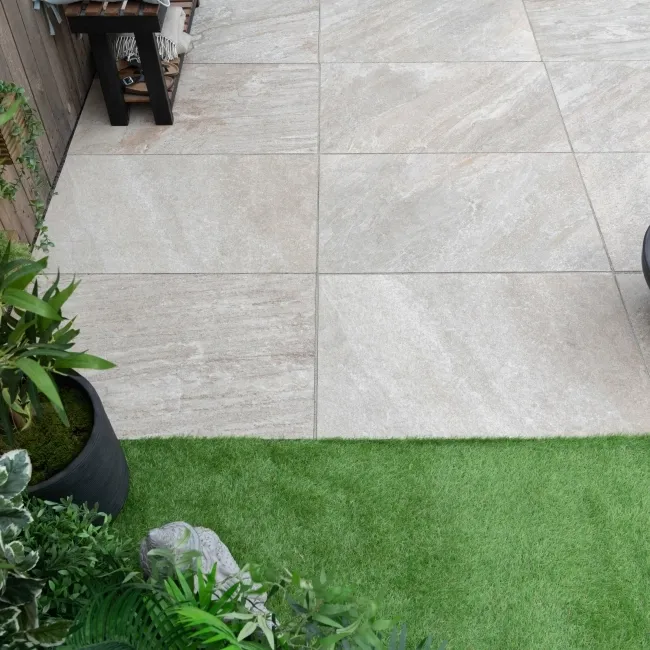 Icaria XL Beige Porcelain Paving Slabs