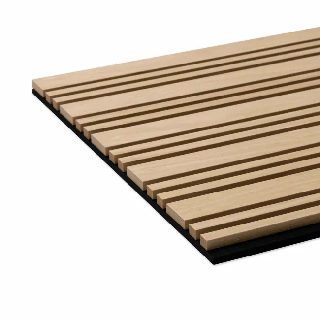 Trepanel Design® Oak Multi-Width Acoustic Wood Wall Panels