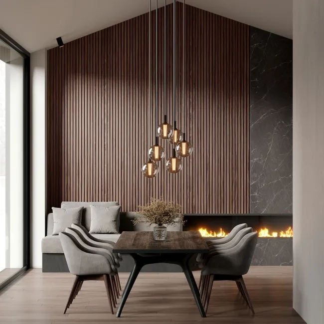 Trepanel XL® 3m Autumn Brown Acoustic Wood Standard Slat Panels