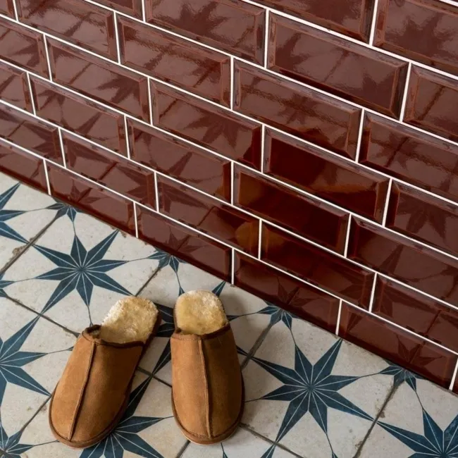 Victorian Melado Gloss Brown Metro Tiles